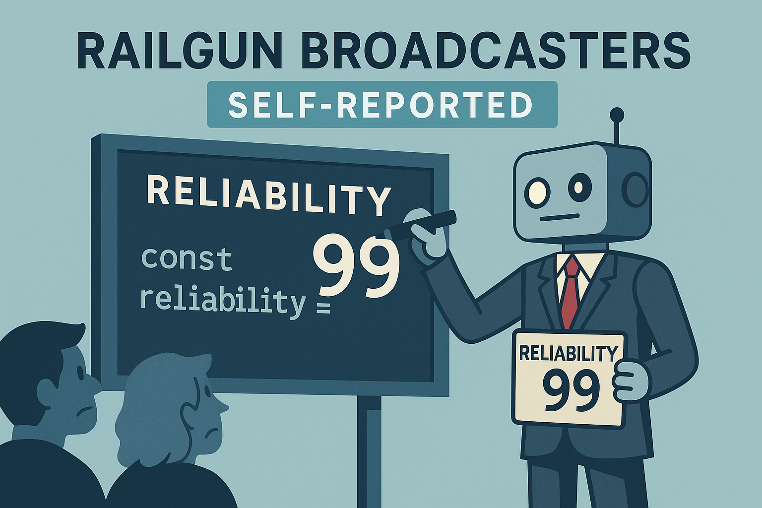 Trust Me, I’m Reliable: Railgun Broadcasters and the Self-Scored Scoreboard